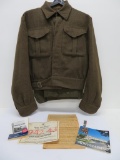 Princess Patricia army artillery uniform, WWII, medal, POW papers, provinance