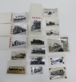 Railroad photos, about 32 pieces