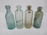 Four Milwaukee Werbach blob top and hutch bottles