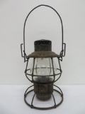 Chicago & North Western Railroad lantern, Adlake Reliable, embossed shade, 10