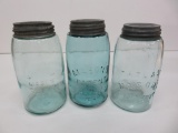 Atlas, Whitney and Mason's quart jars