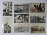 Eight Native American photo postcards