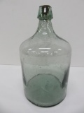 Old Bottle, green, air bubbles, 10 1/2