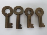Four Railroad keys, 2