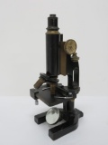 Vintage Spencer microscope, brass fittings, two lens