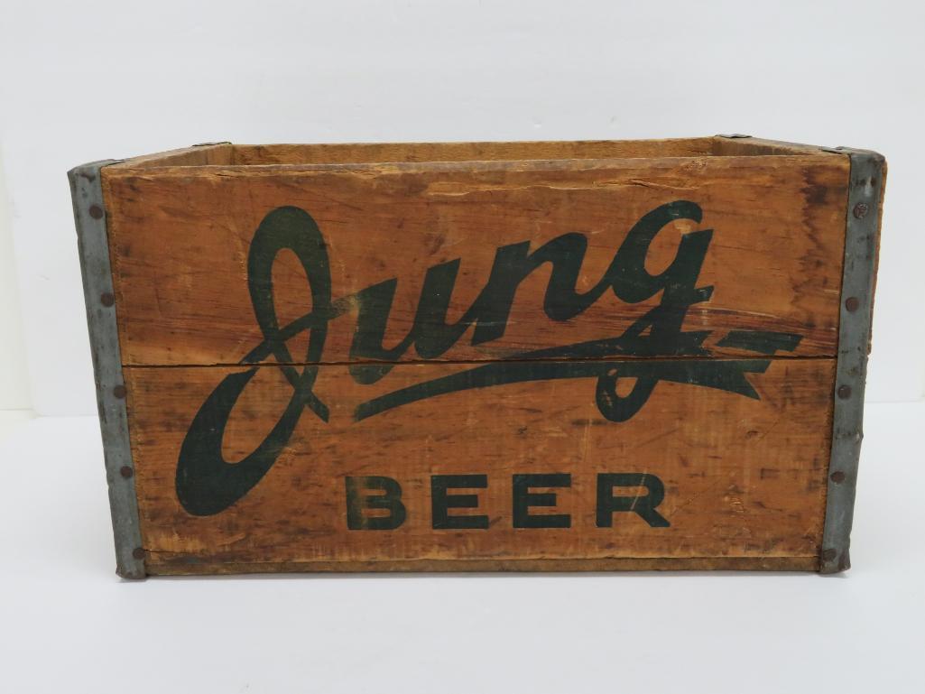 Antique Blatz Brewing Co Wood Box Large Vintage Wooden Crate, Beer