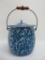 Blue swirl enamelware, graniteware pail, 10