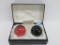 Caithness Paperweights with fitted box, Scottish, Dusk and Dawn, 735/750