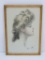 1904 Harrison Fisher drawing, Helen, framed 9 3/4