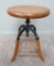 Heywood Wakefield Drafting stool, adjustable