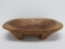 Wooden bowl, hand hewn, 17