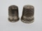 Two sterling silver thimbles