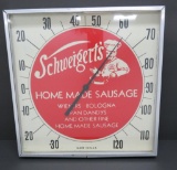 Schweigert's Home Made Sausage advertising thermometer, 12