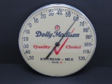 Dolly Madison advertising thermometer, Ice Cream Milk, 12