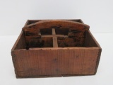 Wooden sorter box with handle, 12
