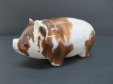 Stoneware piggy bank, attributed to Red Wing, 6
