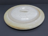 Stoneware lid, 5 & 6, daisy lid, 13