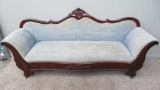 Lovely Mahogany carved couch, 77