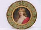 Vienna Art plate, portrait, 9 3/4