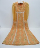 Vintage Partridge Family type maxi dress