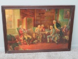 Pabst print, George Hinke, French and Indian War Generals, Ghost Town, printed on linen