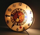 Monarch lighted clock, 14 1/2