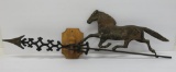 Horse weather vane directional arrow, 26 1/2
