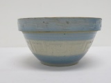 Red Wing Greek key mixing bowl, blue and grey, 7