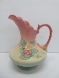 Hull Pottery pitcher with foil tag, W 11, 8 1/2