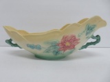 Hull pottery Woodland console bowl, W 19, 10 1/2