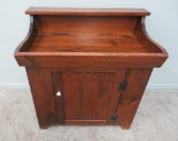 Vintage inspired maple small dry sink