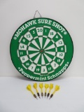 Mohawk Sure Shot Peppermint Schnapps dart board, 17