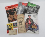 Vintage sporting ephmemera, baseball, golf, college football and Kentucky Derby horse racing