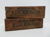 Two Anona Loaf Cheese boxes, 12