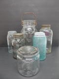 Assorted antique and vintage jars
