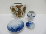 Four pieces of Denmark and Rosenthal china