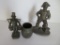 Hummel Hamburg water carrier toothpick holder and Pirate paper weight