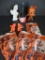 Vintage Halloween items, candles and treat bags