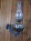 Oil lamp and wall bracket, 19
