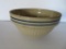 Blue banded stoneware bowl, 9