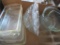 Large lot of clear kitchen glass