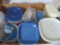 Large lot of plastic storage containers