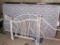 Twin size metal day bed with mattress