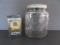Monarch jar and Monarch Tea tin