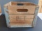 Wooden milk bottle crate, PET, 11