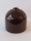 Stoneware string holder, brown glaze, 5