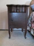 Bedside table, single door and drawer