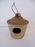 White Hall Pottery stoneware birdhouse, Illinois Pottery, 7