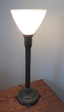 Table Lamp, metal, glass shade, Expert, 25