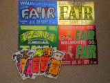 1990's Elkhorn Fair advertising, 11 pieces, all are stand up table top signs